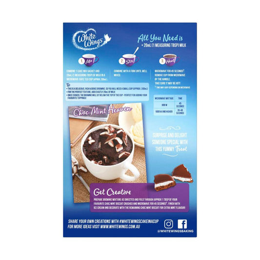 White Wings Cake In A Cup Chocolate Brownie - 220g
