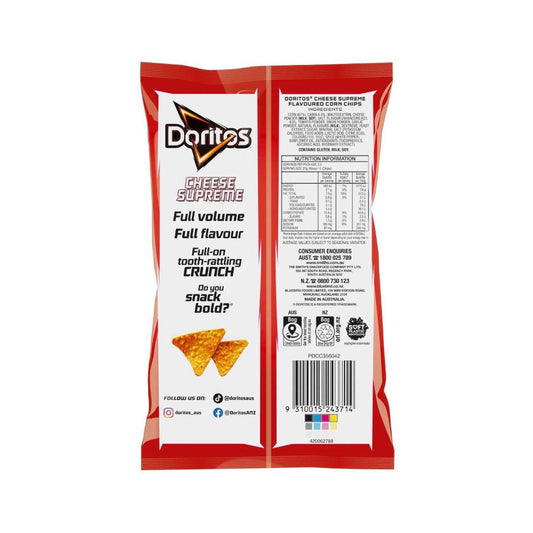 Doritos Supreme Cheese Corn Chips - 60g