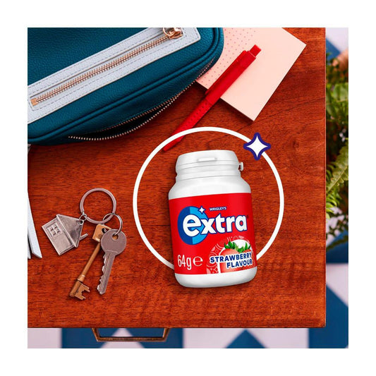 Extra Strawberry Sugar Free Chewing Gum - 64g