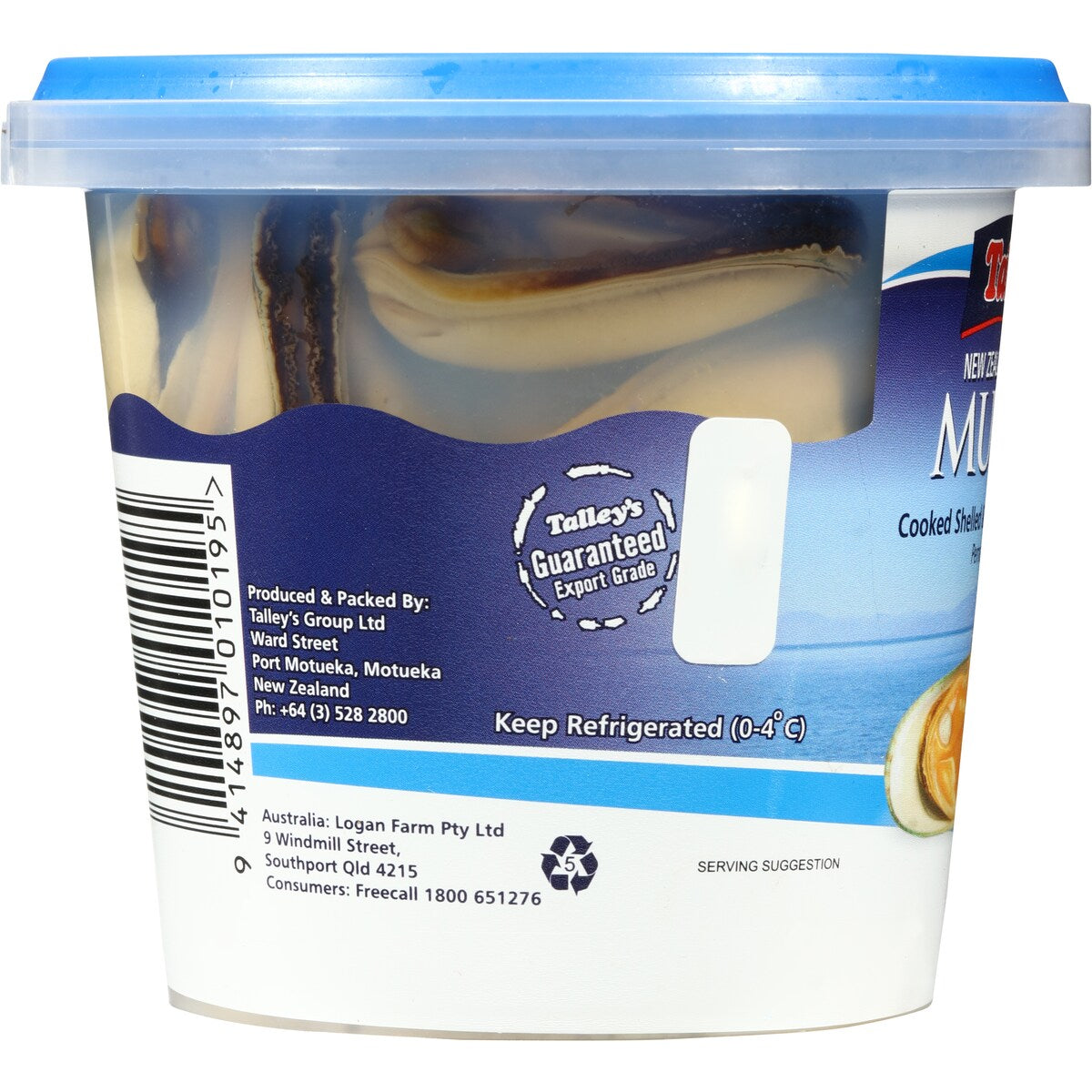 Talley's Chilled Mussels Marinated Plain 375g