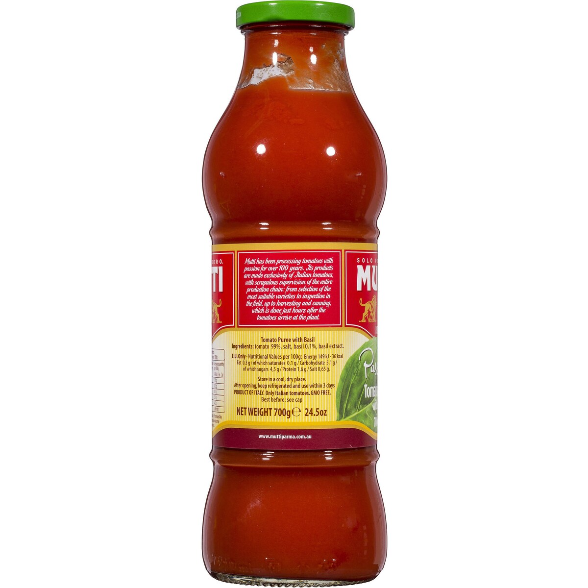 Mutti Passata With Basil 700g