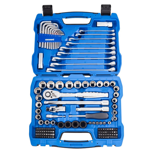 Kincrome Socket Set - 148 Piece - Chrome Vanadium Steel - Ratcheting