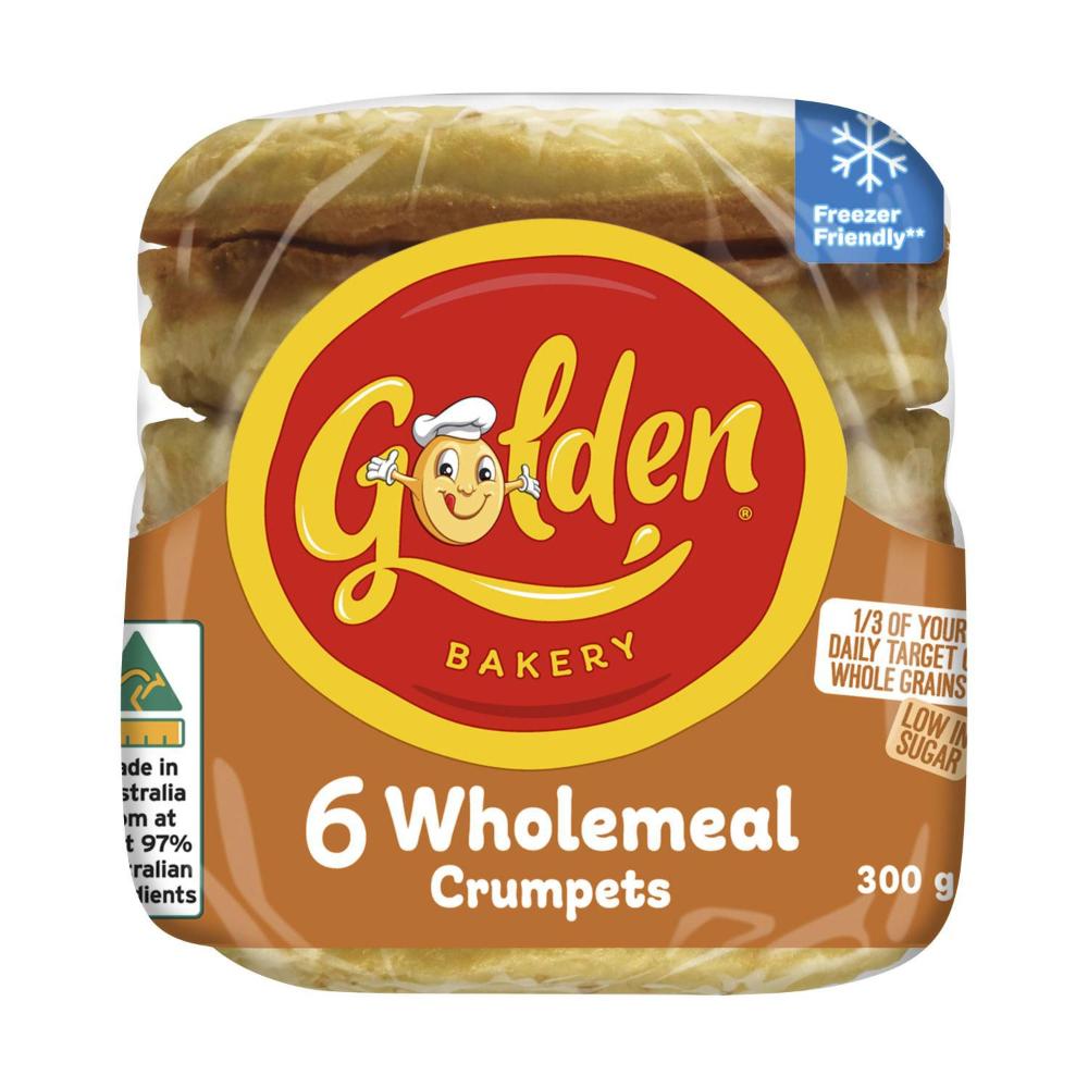 Golden Crumpet Rounds Wholemeal - 300g