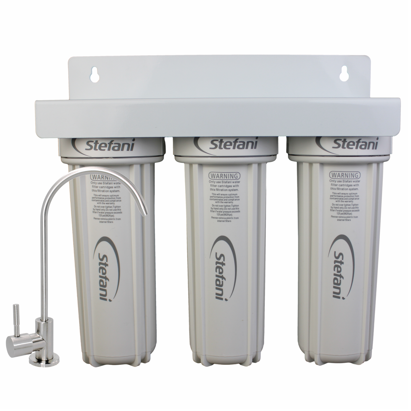 Stefani Leaf Free Triple Stage Undersink Water Filtration System