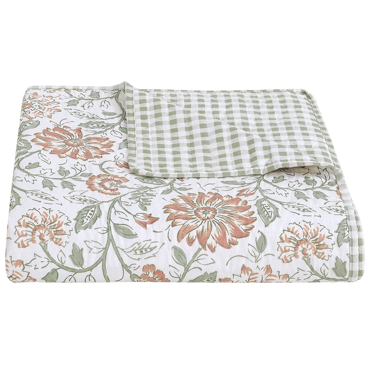 Fraiche Maison Microfibre Quilt Queen Genevieve Floral