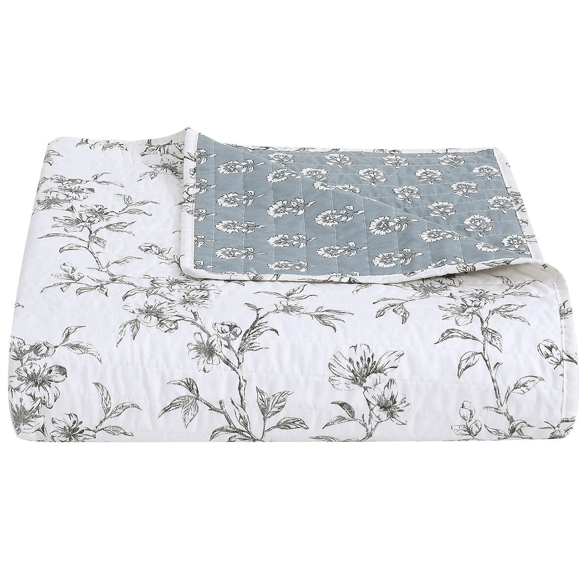 Fraiche Maison Microfibre Quilt Queen Elodie Floral