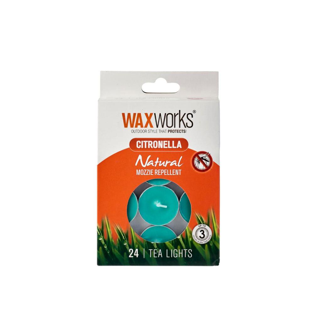Waxworks Citronella Tea Lights - 24 pack