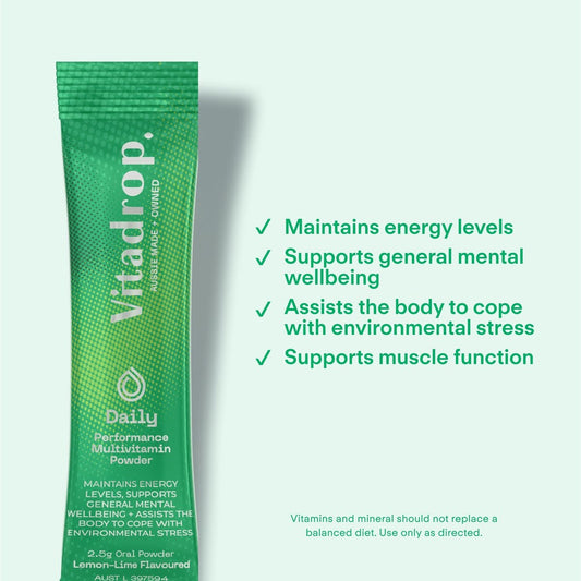 Vitadrop Daily Hydrate Energy+ Mood Lemon-Lime 10 Pack