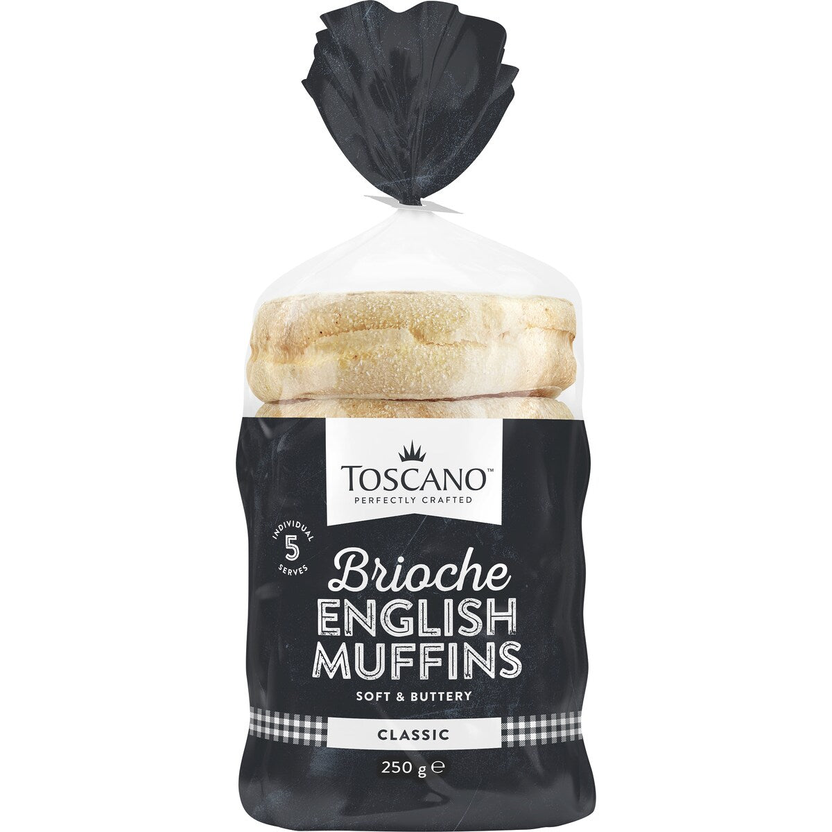 Toscano Brioche English Muffins Classic 5 Pack