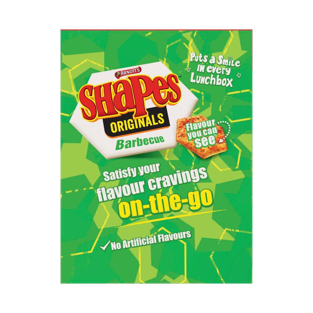 Arnott's Shapes Original BBQ Multipack 8 Pack - 200g