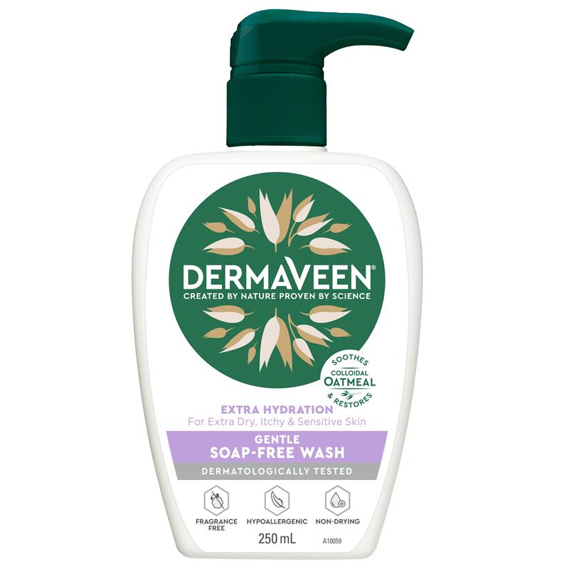 DermaVeen Extra Hydration Gentle Soap Free Wash 250ml
