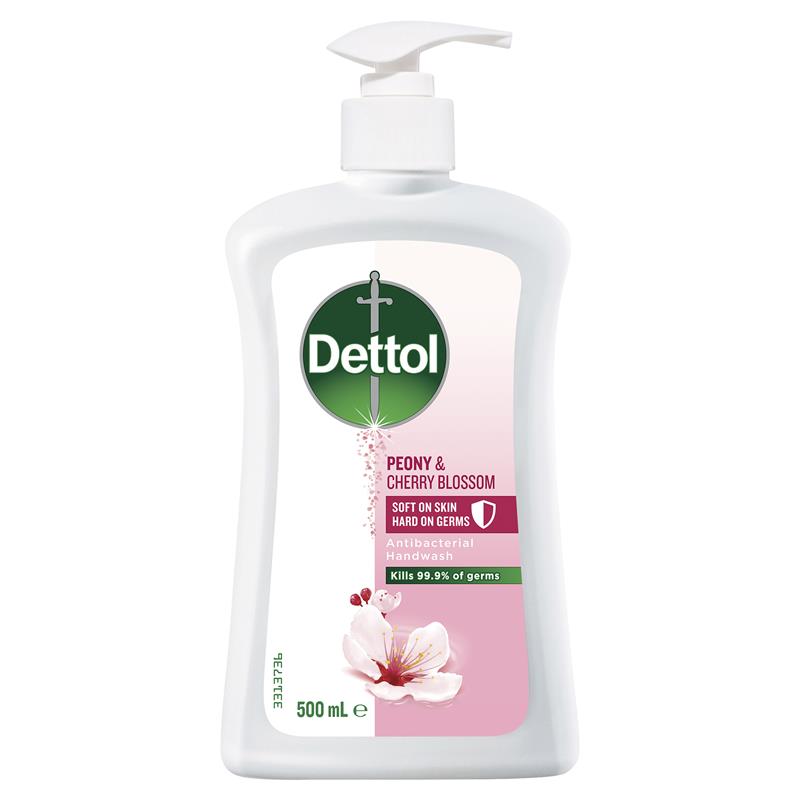 Dettol Antibacterial Liquid Hand Wash Peony & Cherry Blossom 500ml