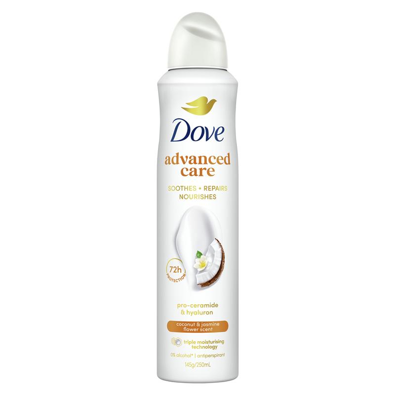 Dove Women Advanced Care Antiperspirant Aerosol Coconut & Jasmine Flower 250ml