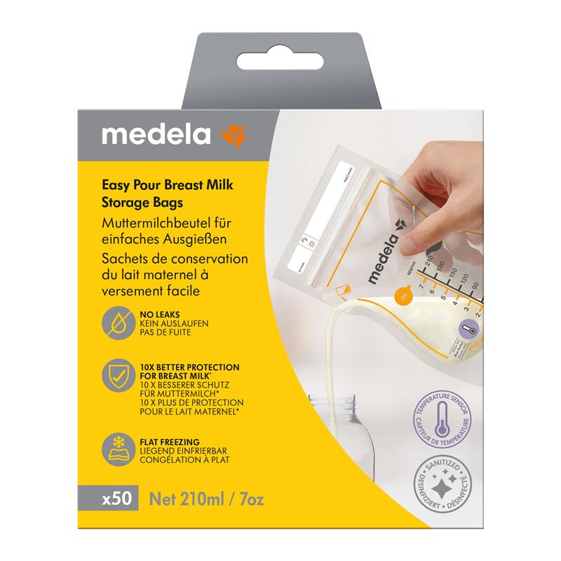 Medela Easy Pour Breast Milk Storage Bags 50 Pack