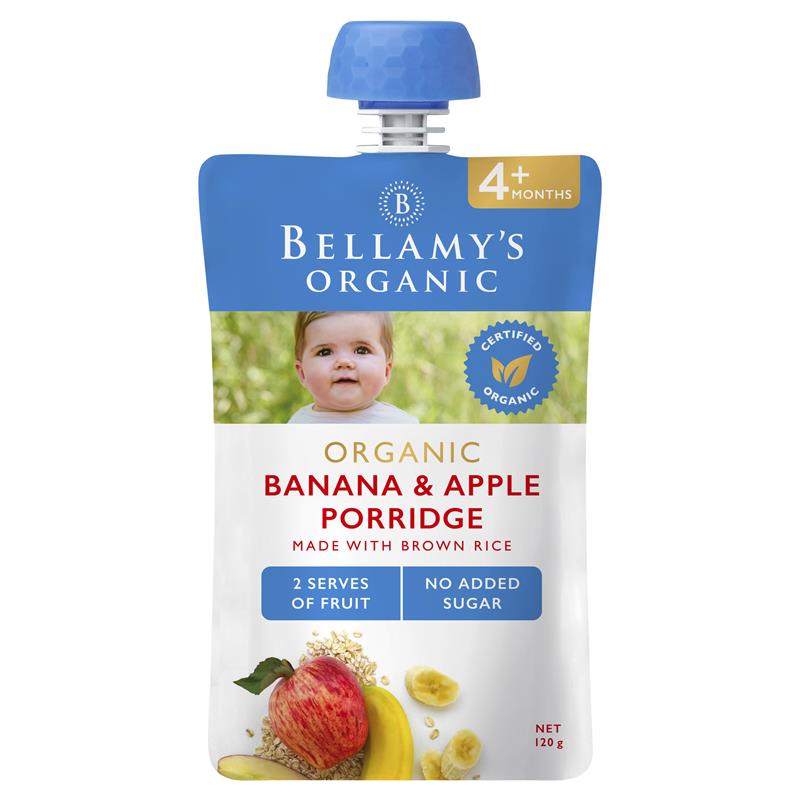 Bellamy's Organic Banana Apple Porridge 120g