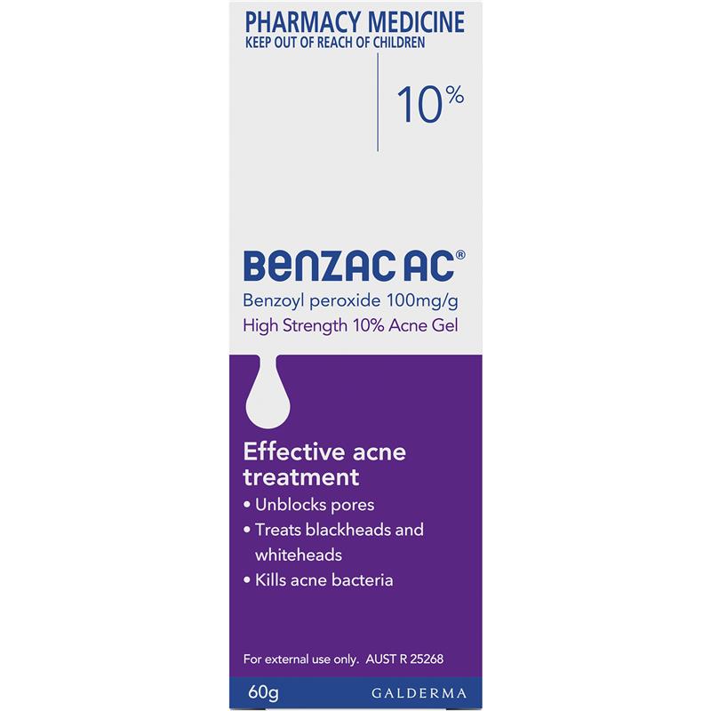 Benzac AC High Strength 10% Acne Gel 60g