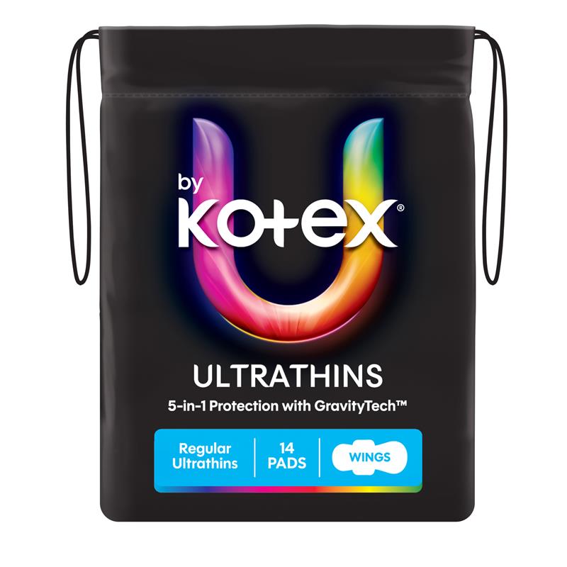 Kotex U Ultra Thin Wings Regular 14