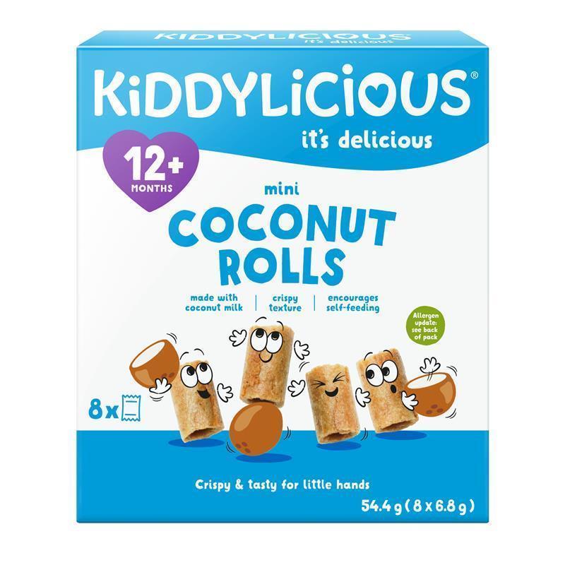 Kiddylicious Mini Coconut Rolls 7g x 8 Pack