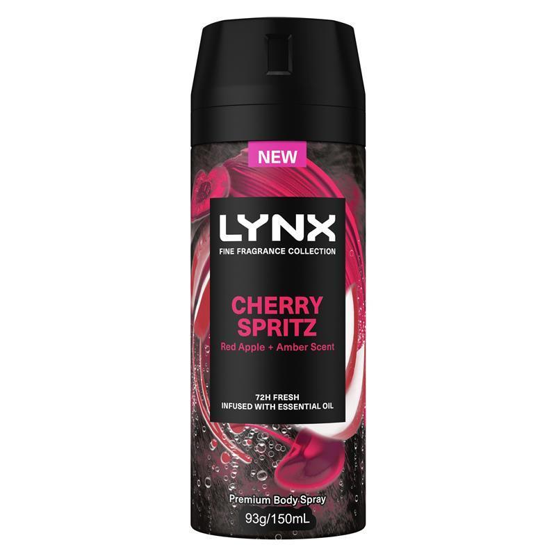 Lynx Fine Fragrance Premium Body Spray Cherry Spritz 150ml
