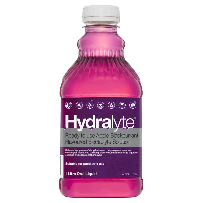 Hydralyte Liquid Apple Blackcurrant 1 Litre
