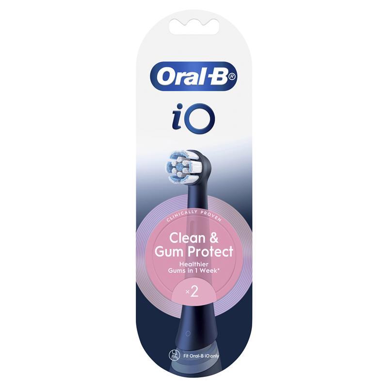 Oral B Power Toothbrush iO Clean and Gum Protect Refills Black 2 Pack