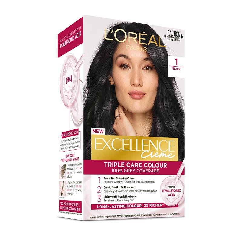 L'Oreal Excellence Creme 1 Black Hair Colour