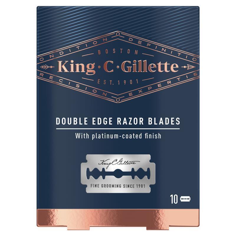 King C Gillette Double Edge Safety Razor Blades 10 Pack