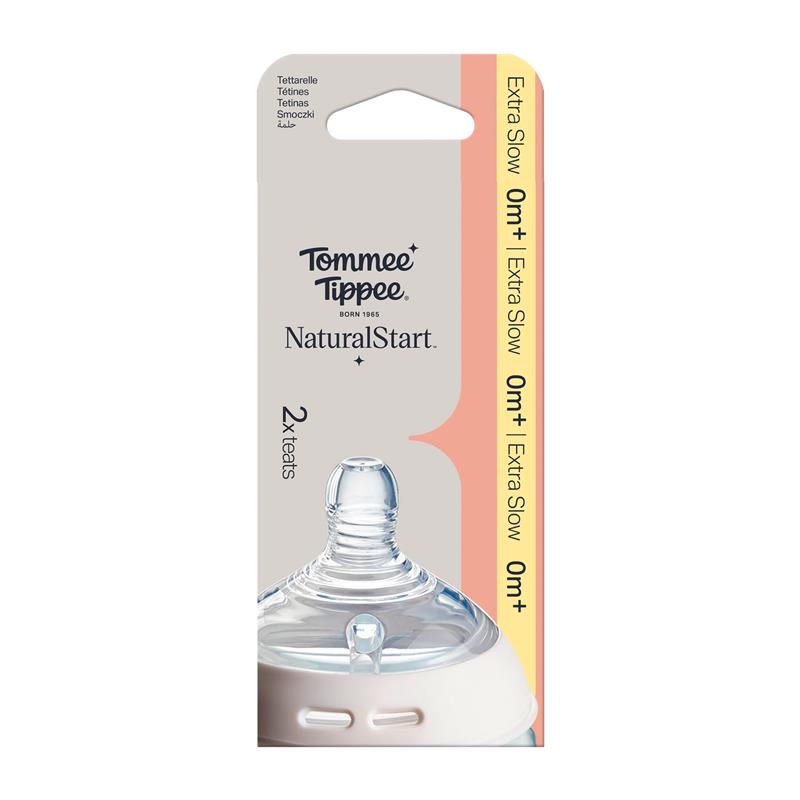 Tommee Tippee Natural Start Extra Slow Flow Teat 2 Pack