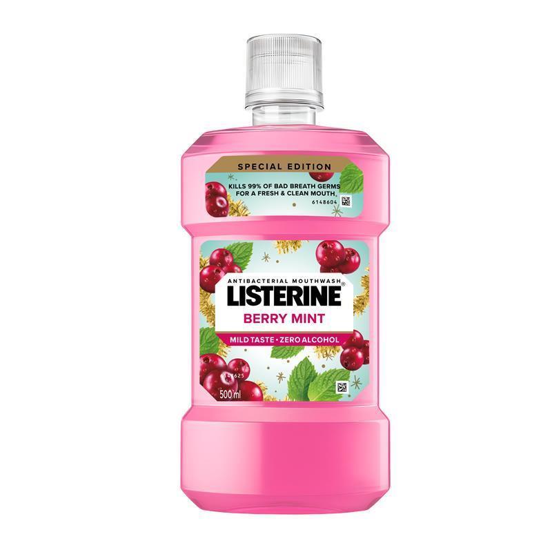 Listerine Mouthwash Berry Mint Limited Edition 500ml