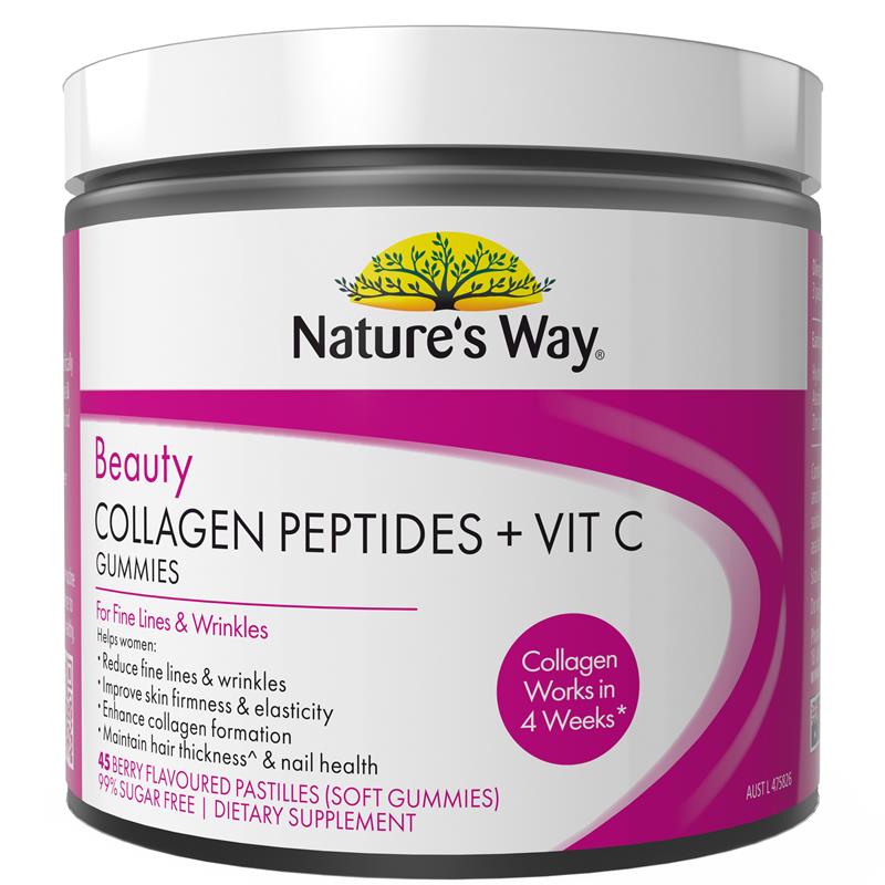 Nature's Way Beauty Collagen Peptides + Vit C 45 Gummies