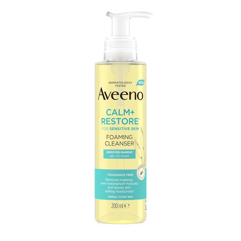 Aveeno Face Calm and Restore Foaming Cleanser 200ml