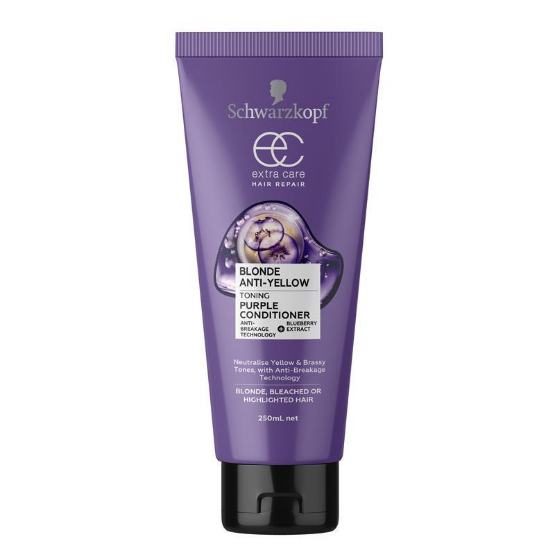 Schwarzkopf Extra Care Blonde Anti-Yellow Toning Purple Conditioner 250ml