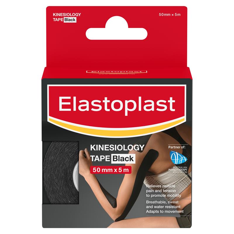 Elastoplast Kinesiology Tape Black 50mm x 5m