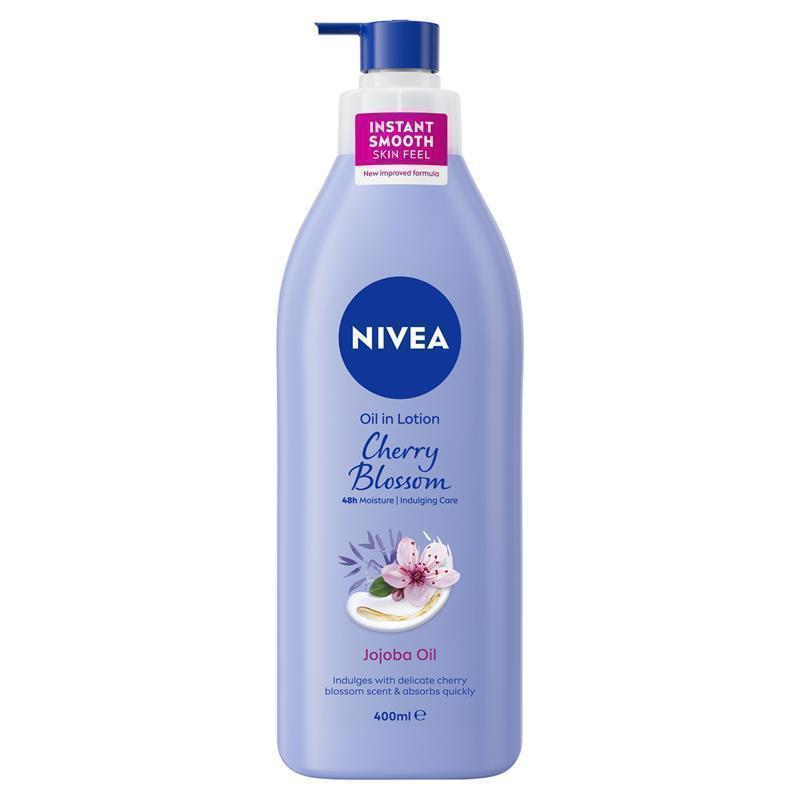 NIVEA Oil In Lotion Body Lotion Cherry Blossom & Jojoba 400ml