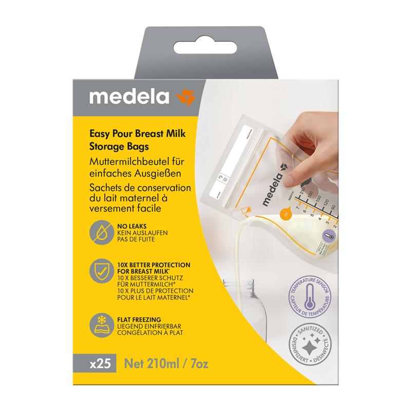 Medela Easy Pour Breast Milk Storage Bags 25 Pack