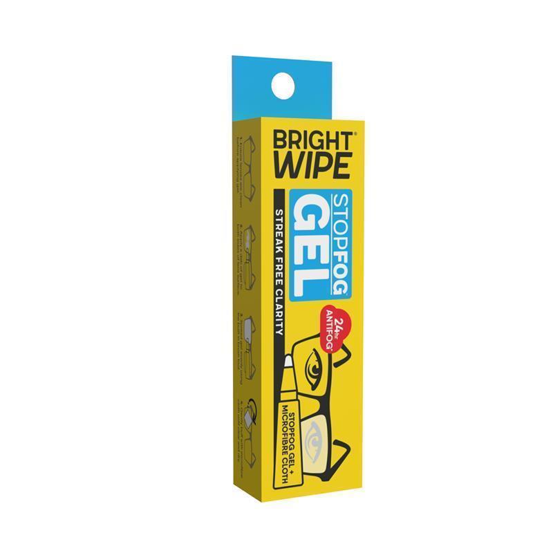 BrightWipe StopFog Gel 10g with Microfibre Cloth