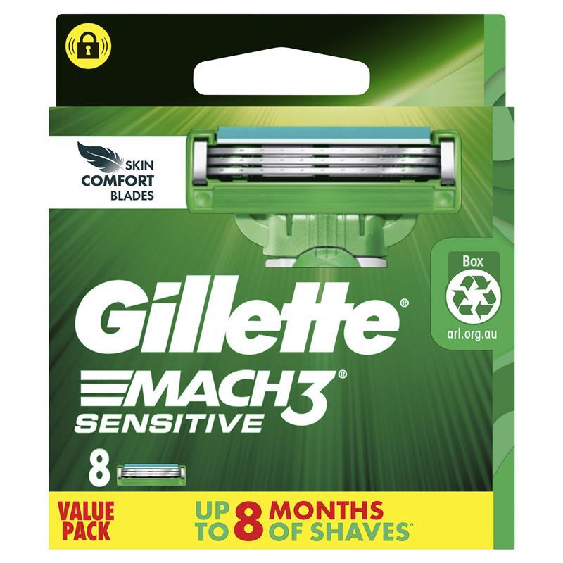 Gillette Mach 3 Sensitive 8 Pack