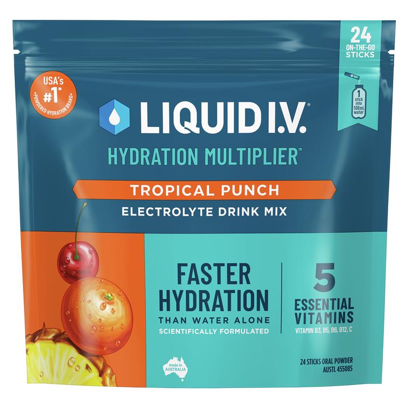 Liquid IV Hydration Tropical Punch 24 Sachets