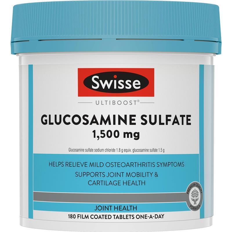 Swisse Glucosamine Sulfate 1500mg 180 Tablets