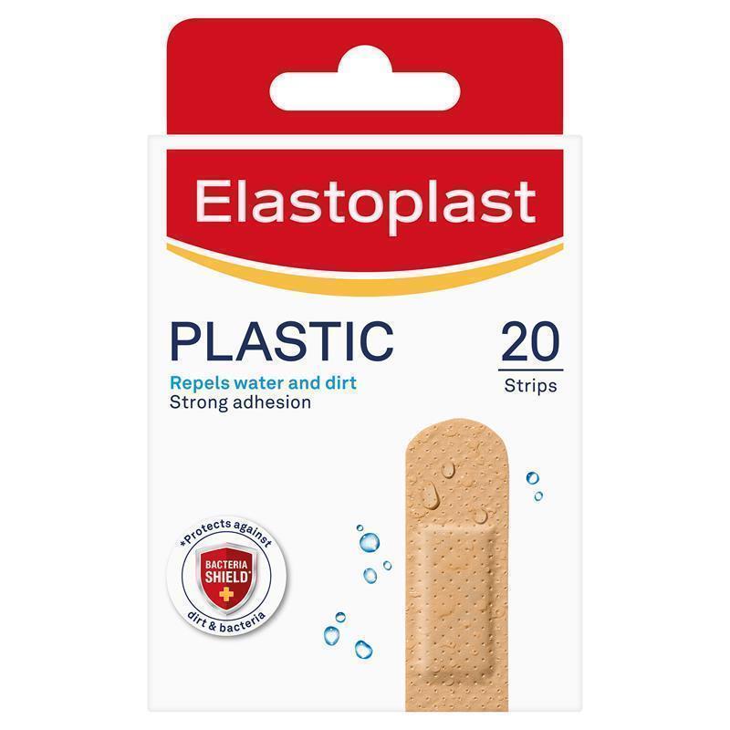 Elastoplast Plastic Strips - 20 Count for Effective Wound Care