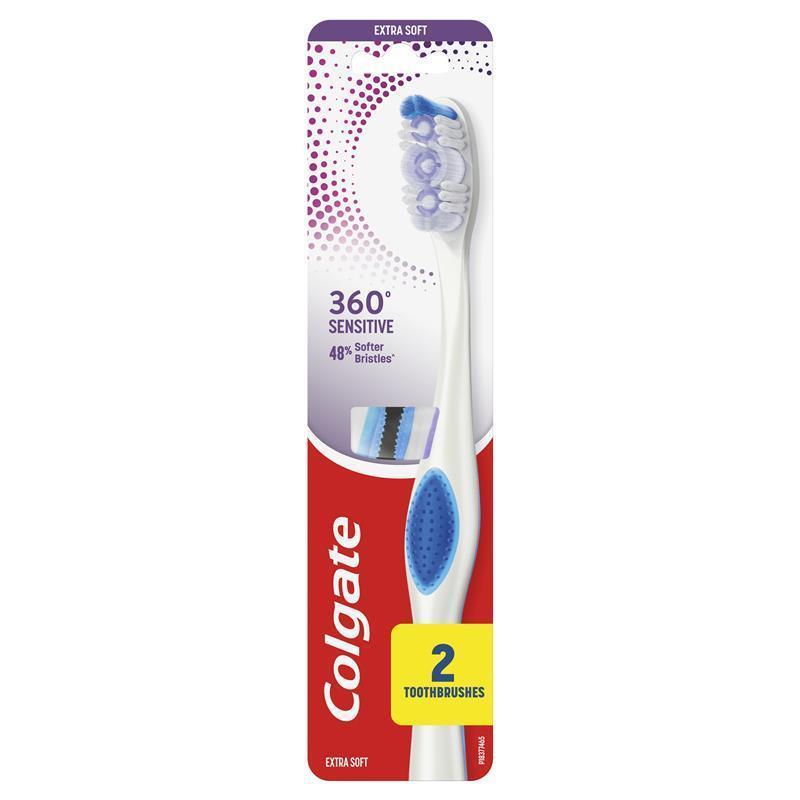 Colgate Toothbrush 360 Sensitive Pro-Relief Extra Soft 2 Pack
