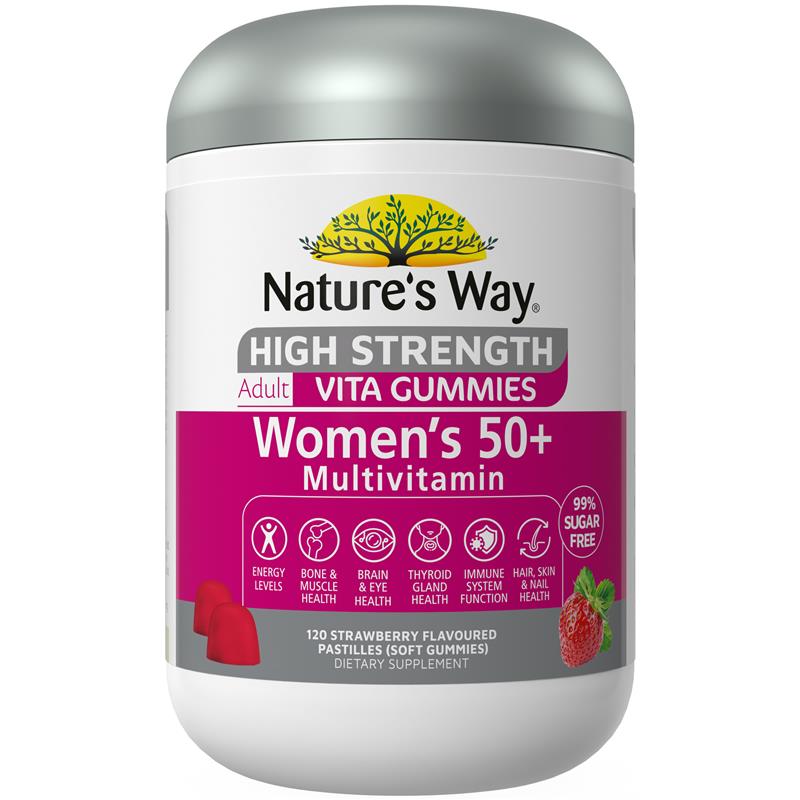 Nature's Way Adult Vita Gummies High Strength Women's 50+ 120 Gummies Exclusive Size