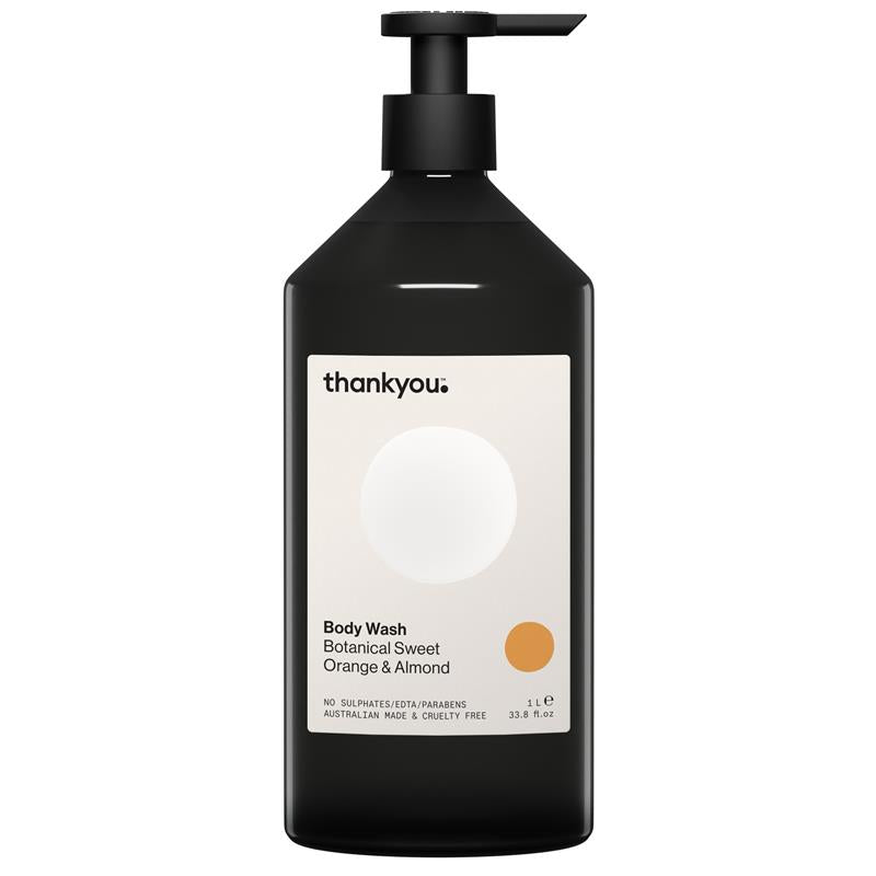 Thankyou Body Wash Botanical Sweet Orange & Almond 1L