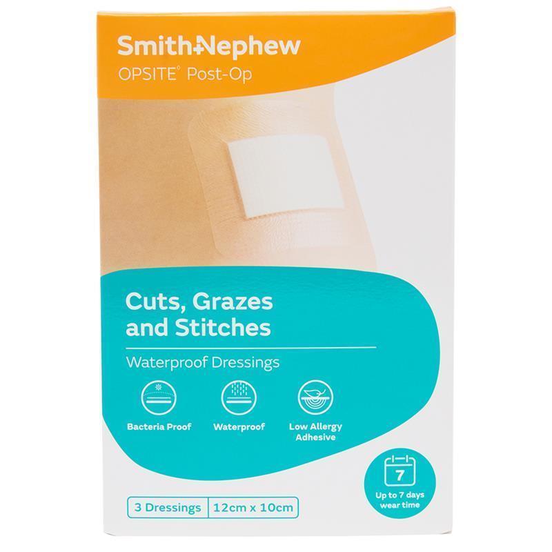 Opsite Post-Op 12cm x 10cm Dressing 3 Pack