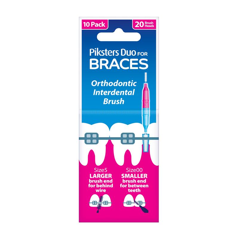 Piksters Interdental Brushes Braces 10 Pack