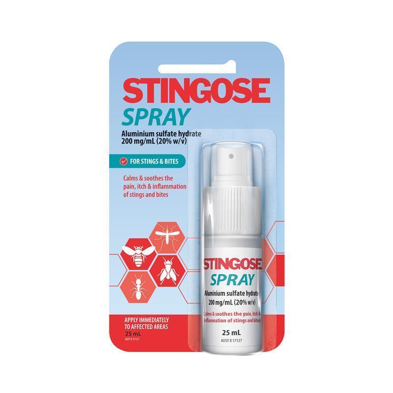 Stingose Spray 25mL - Rapid Relief for Stings & Bites