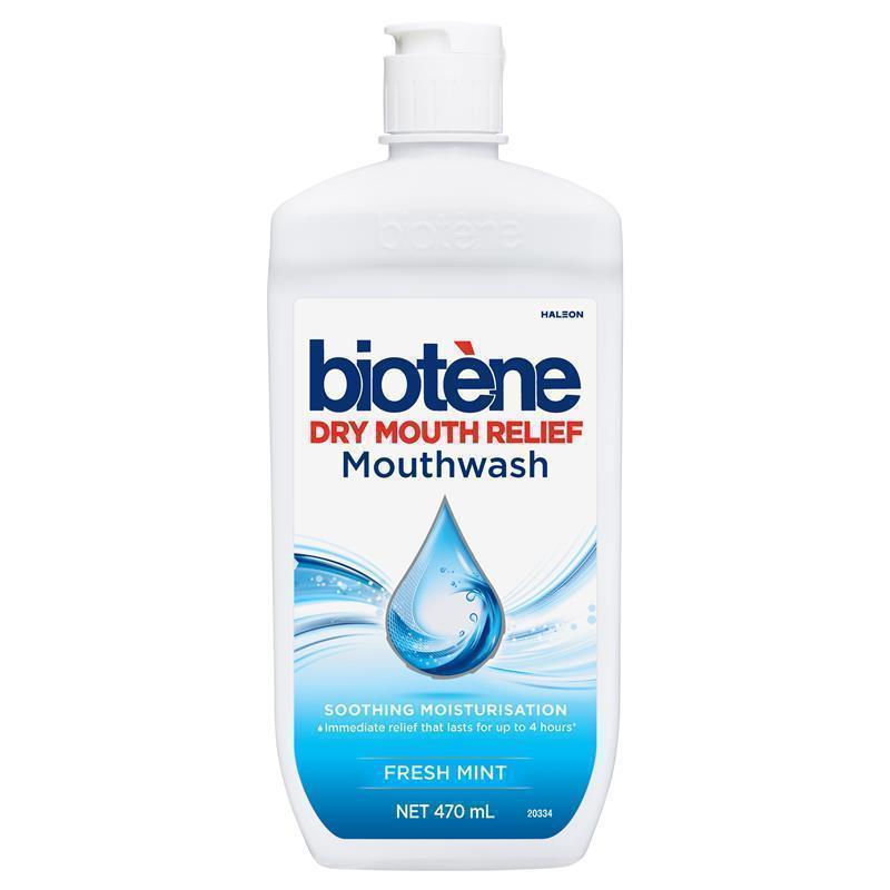 Biotene Dry Mouth Relief Mouthwash Fresh Mint 470mL