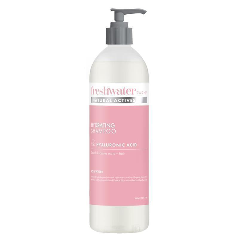 Freshwater Farm Hydrating Hyaluronic Shampoo Rosewater 500ml