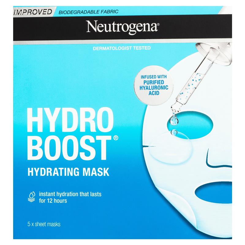 Neutrogena Hydro Boost Hyaluronic Acid Mask 5 Pack