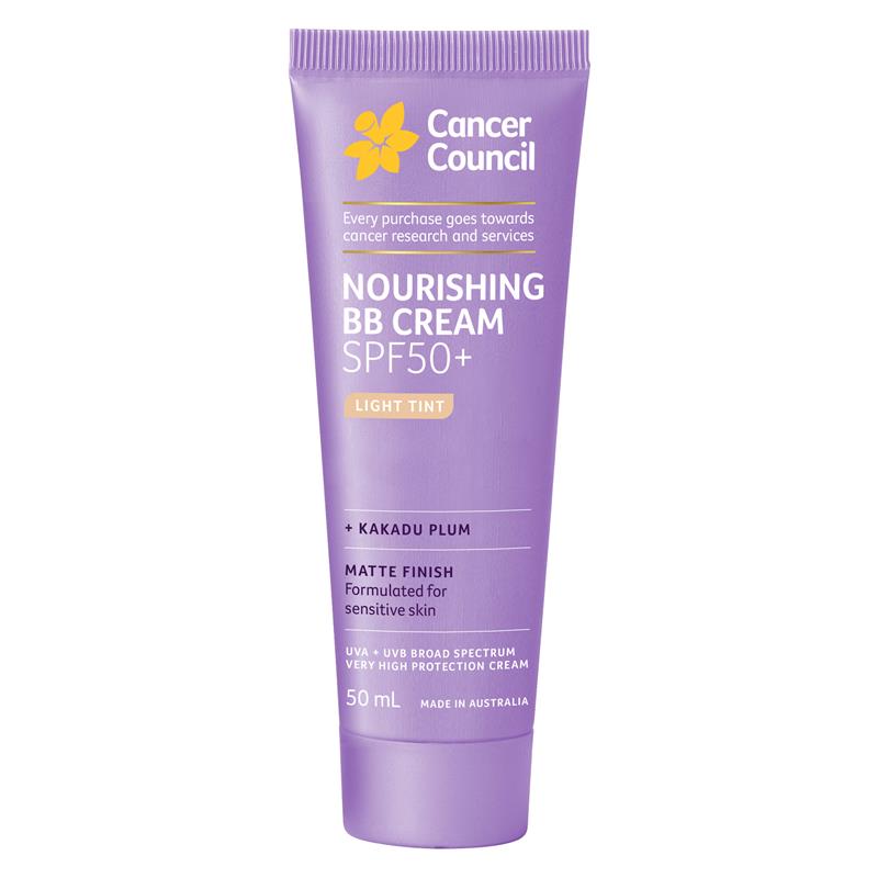 Cancer Council SPF 50+ Face Day Wear BB Cream Matte Light Tint 50ml
